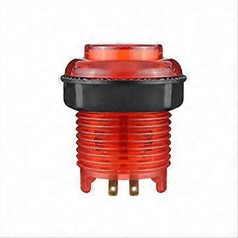 Push Button, Illuminated LED Indicator Light, 28mm Red with Mounting Nut, 1 PCS
