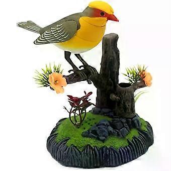 Electronic Simulation Bird Sound Control Voice-Activated Talking Pets Pen Holders Office Home Decoration Kids Toys Birthday Gift