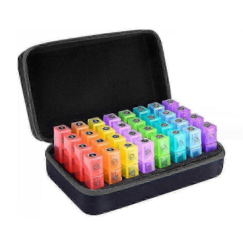 31-Day Colour-Coded Pill Organizer