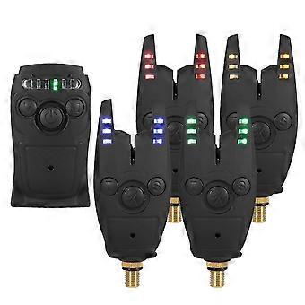 Lixada Angelköder-Alarm-Set mit tragbarem Koffer Angelköder-Alarm-Set Leuchtender Angelköder Indica