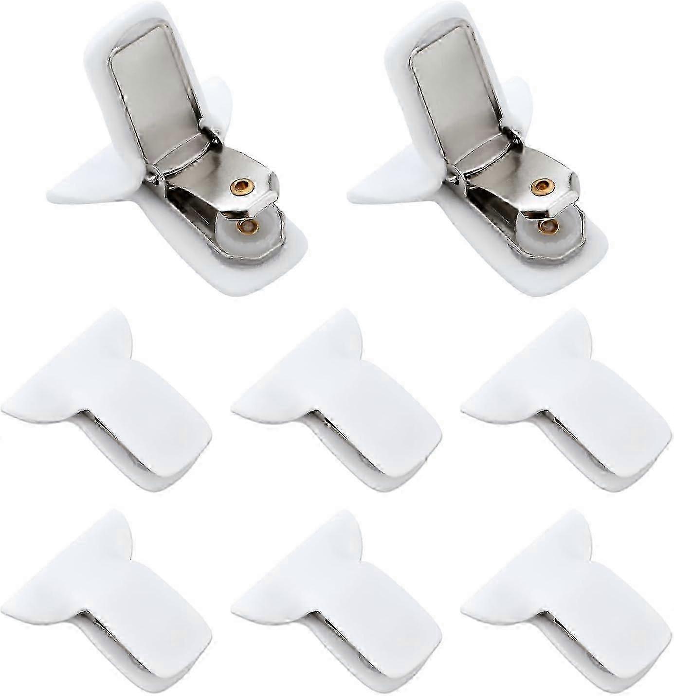 8pcs Duvet Clips compatible with Comcompatible withter Inside, Strong Hold Padded Comcompatible withter Clips White
