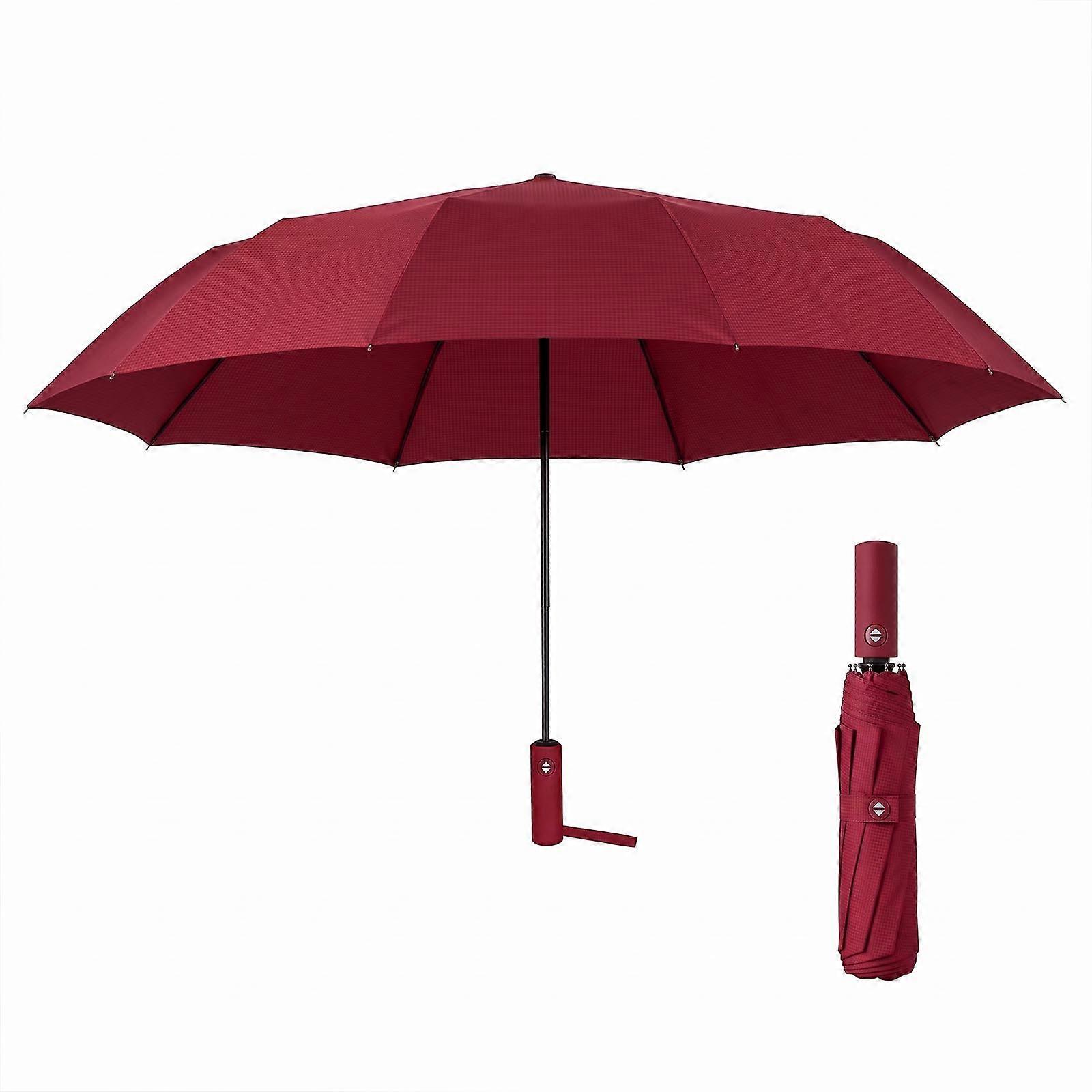 Foldable Windproof Umbrella Double Frame 12 Ribs