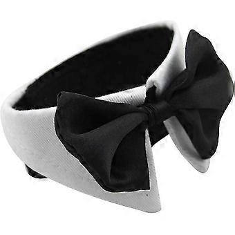 Cuello de pajarita de algodón ajustable