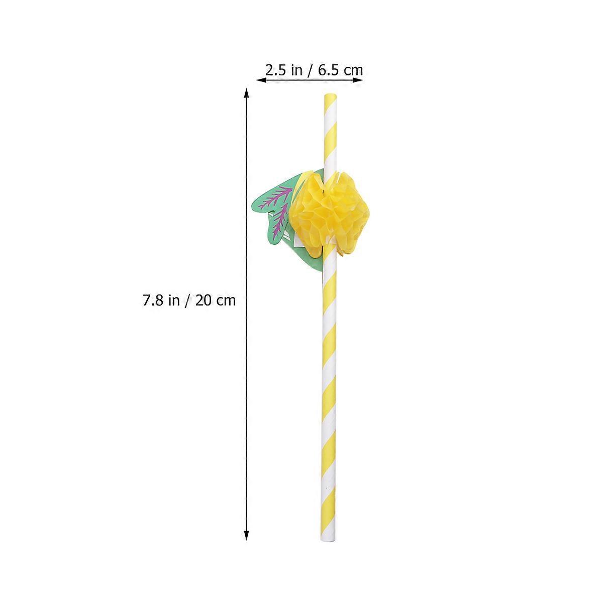 Lemon Disposable Drinking Pipettes for Drinking Use 25Pcs Fruit Design