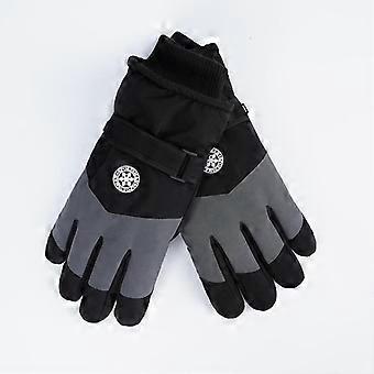 Men's Windproof Winter Ski Gloves: Warm, Thickened, Water-Repellent, Ideal for Cycling and Outdoor Use