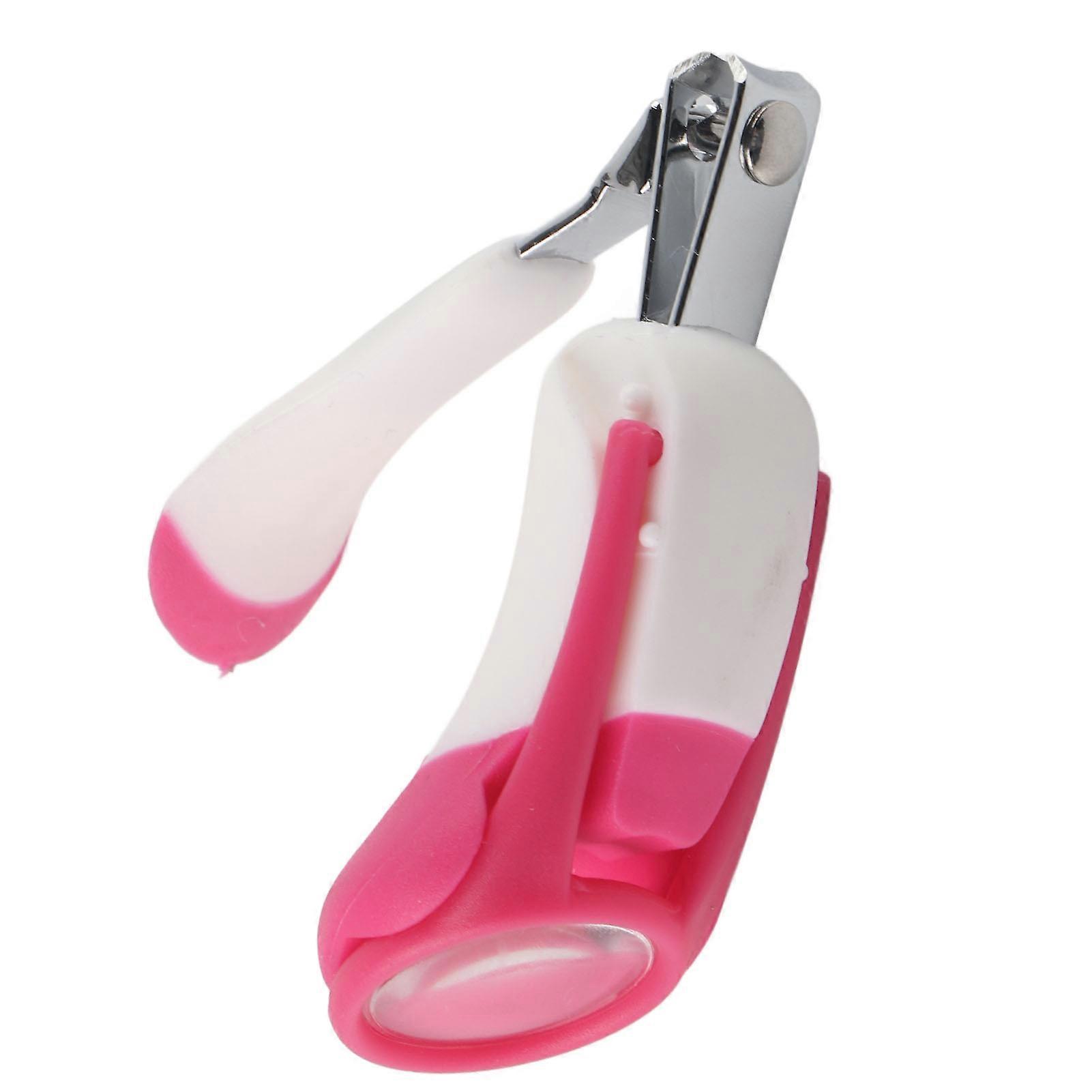 Baby Nail Clipper With Magnifier Ergonomic Rounded