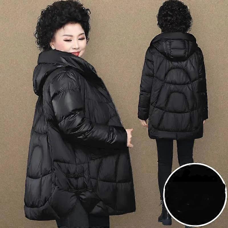 Plus Size Padded Jacket, Thickened Jacket, Mid-length Fashion Padded Jacket