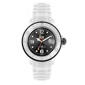 Ice-White Quartz analoge Unisex horloge met SI siliconen armband. Wk. U. S. 11