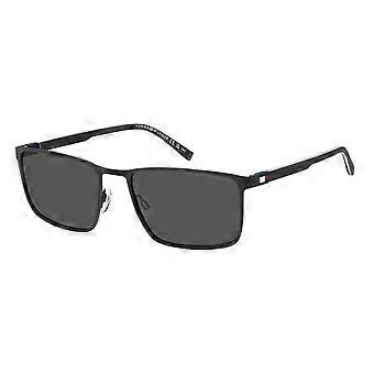 Tommy Hilfiger TH 2319/S 807/IR Full Rim Black Men Rectangle Sunglasses UV3 Original