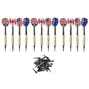 12pcs Soft Tip Darts With 36pcs Extra Tips Plastic Points Needle Electronic Dart
