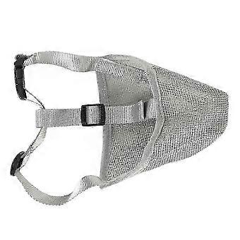 Air Mesh Dog Mouth Cover Adjustable Strap Dog Barking Stopper Soft Flexible Lightweight Air Flow Dog Muzzle