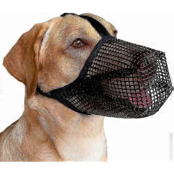 Dog Muzzle with Adjustable Straps and Soft Mesh Cover for Small, Medium, Large Dogs