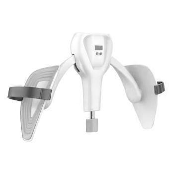 Variable-Resistance Pelvic Floor and Thigh Exerciser with Integrated Counter and Leg Rings for Seated Workouts  Grey