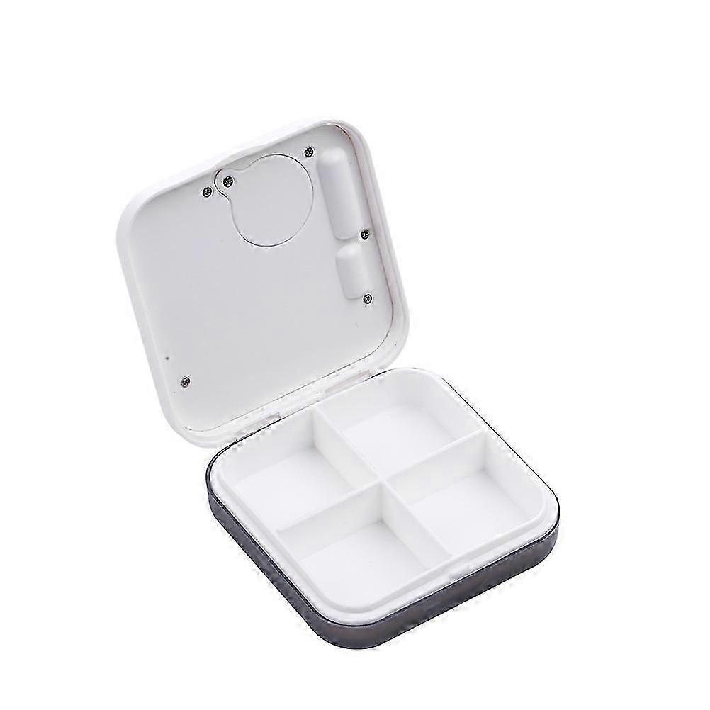4-Slot Digital Medicine Timer Grey