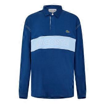Lacoste Mens Embroidered Logo Rugby Shirt