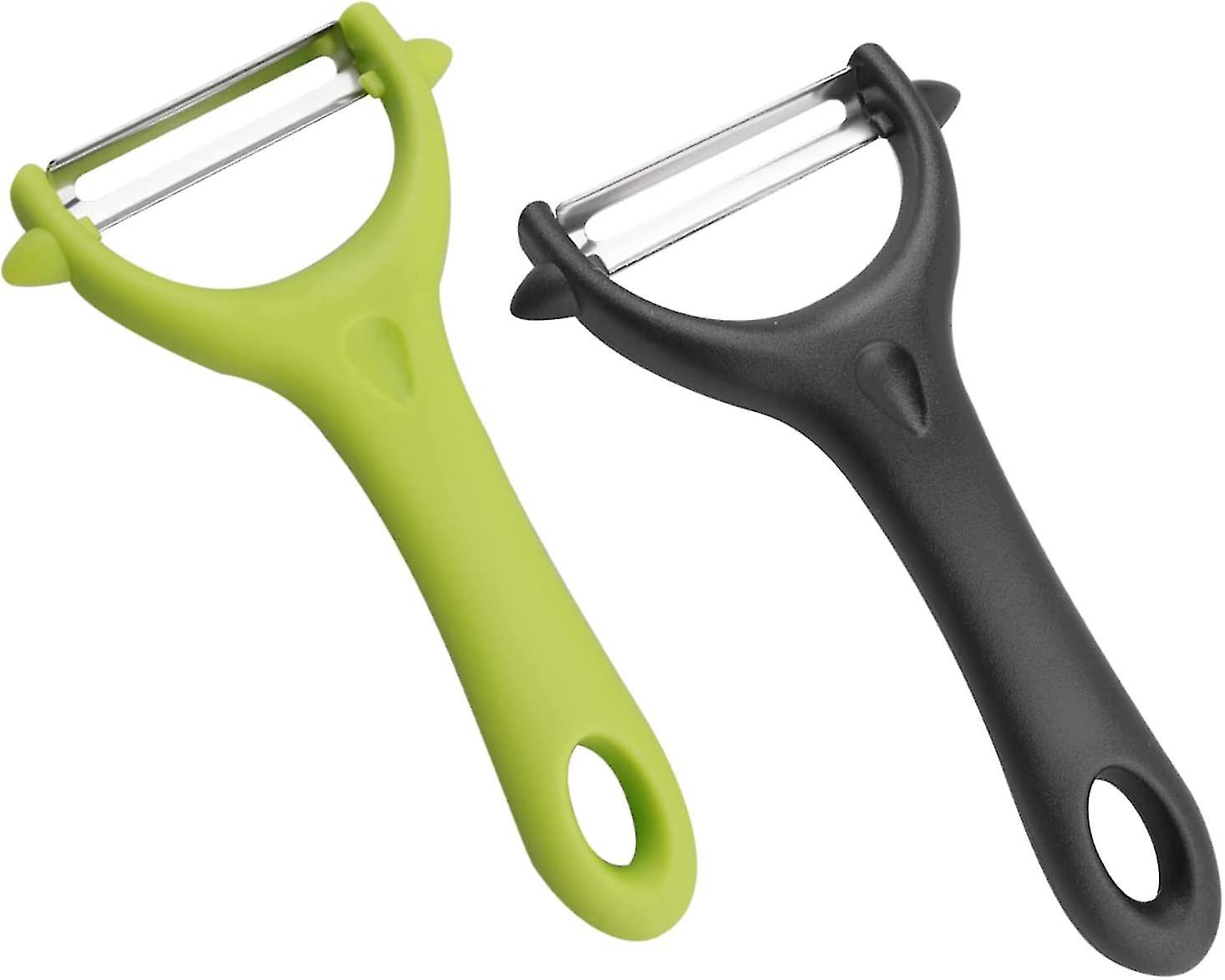 2 Pcs Y-shaped Swivel Potato Peeler
