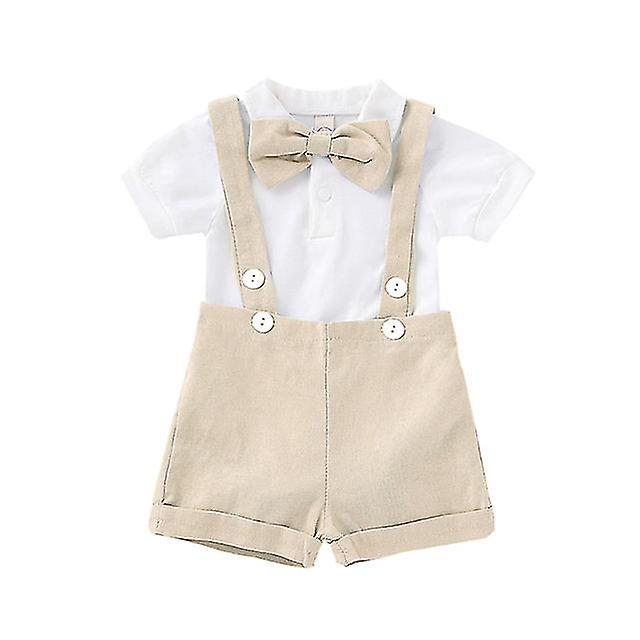 אופנה בייבי בנים טבילה תלבושת חתונה תינוק ג'נטלמן קבע מסיבת יום הולדת רשמית טבילה חליפה מתלה קשת טיי טיי רמפר