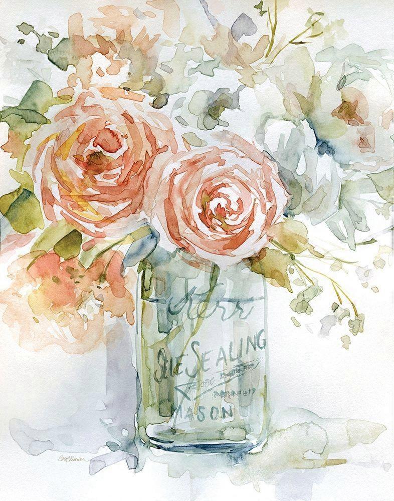 Cabbage Roses II Poster