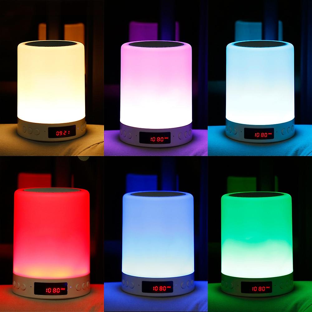 Colorful Light Bluetooth Audio Alarm Clock Time Display
