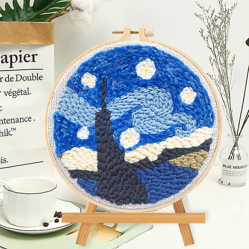 Diy Punch Embroidery Kit Needle Poke For Beginners