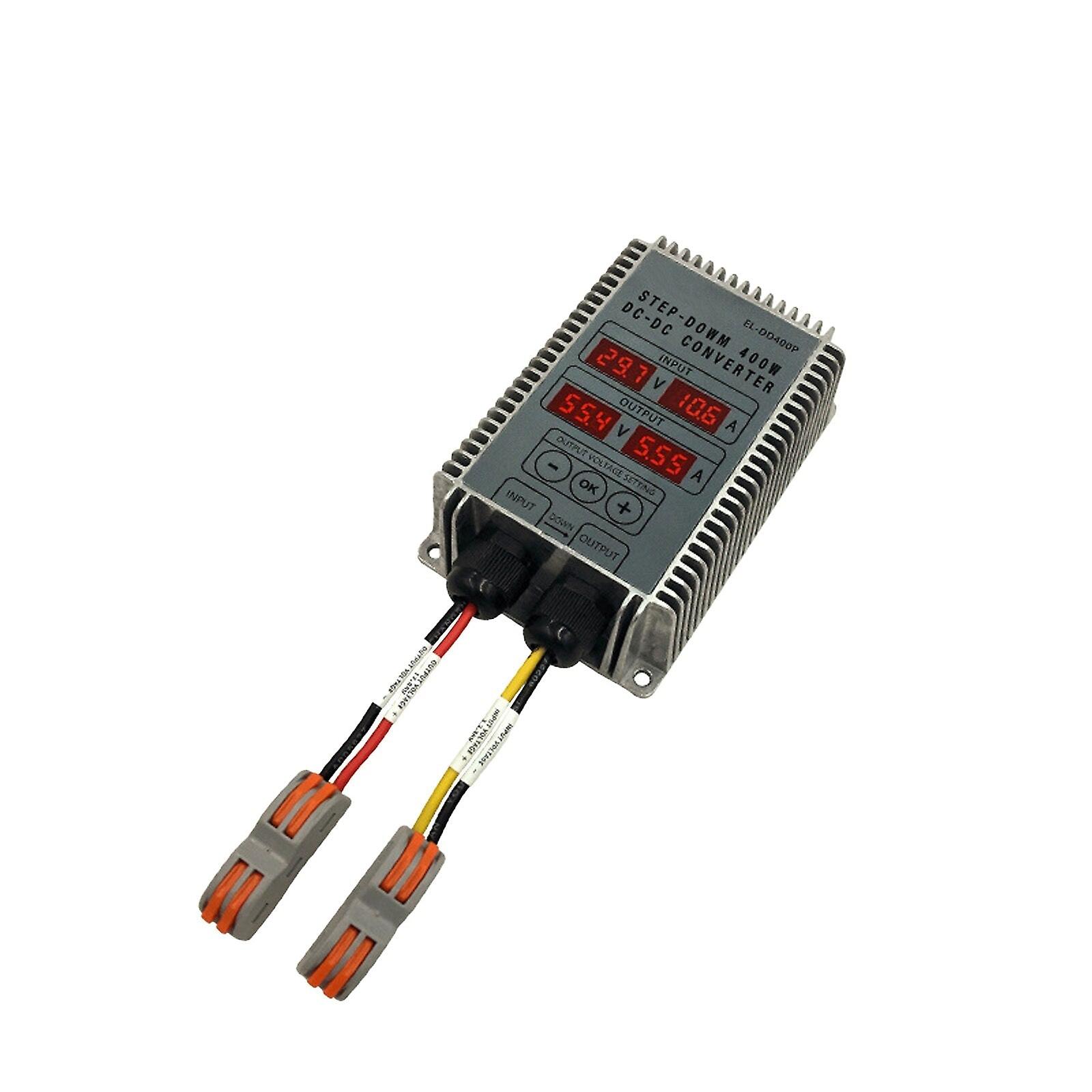 Dc 18-55v Aluminum Step-up Mppt Real- Tracking Function Display Solar Battery Charge Controller 400w