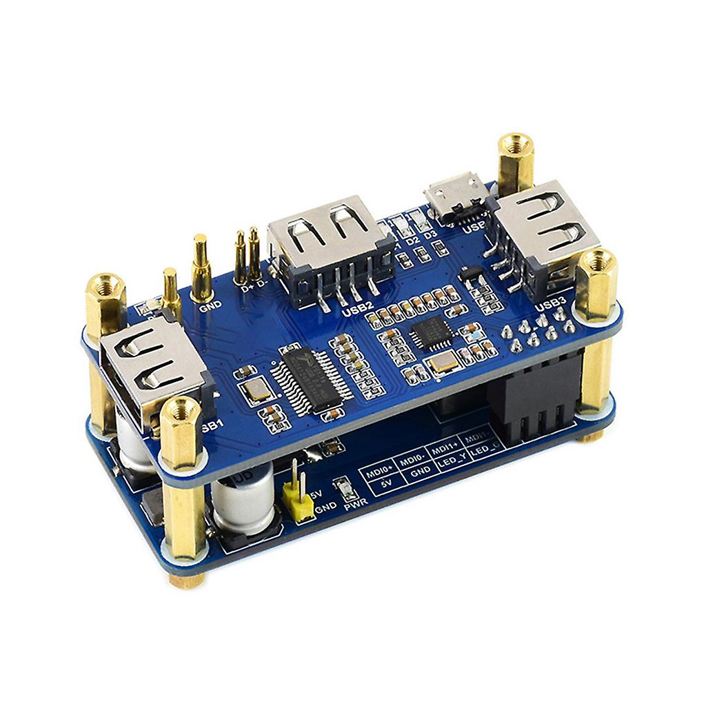 Raspberry Pi Zeroシリーズ用PoEイーサネットUSBハブHATRJ45 10M / 100Mイーサネット