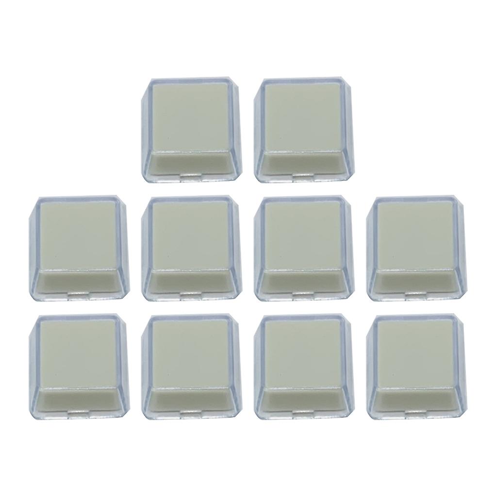 10pcs Double-layer Keycaps Transparent Keycaps Removable Paper Clips Custom MX