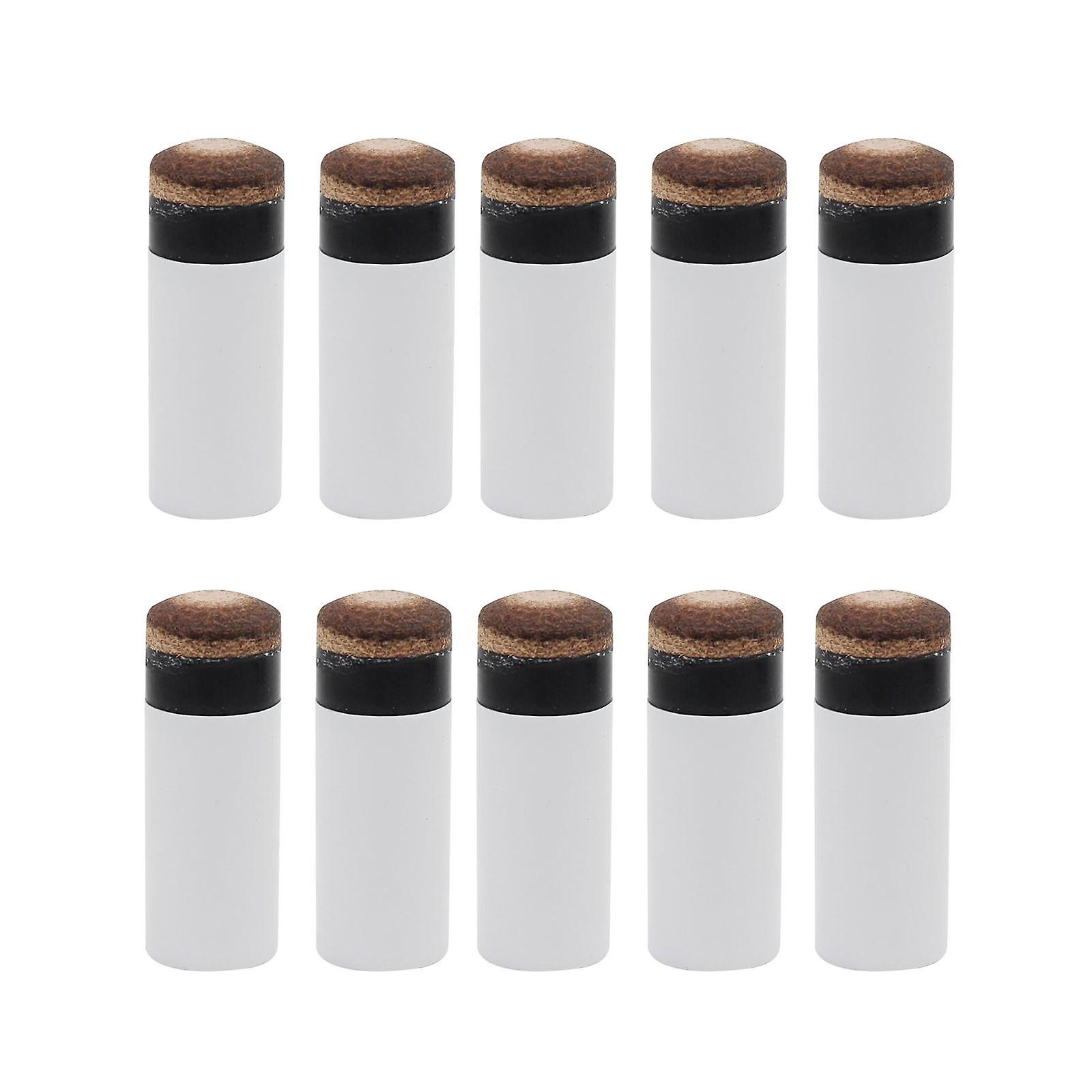 10Pcs Pool Cue Tips Screw on High Quality Ferrules Replacement Screw on Tips 12mm