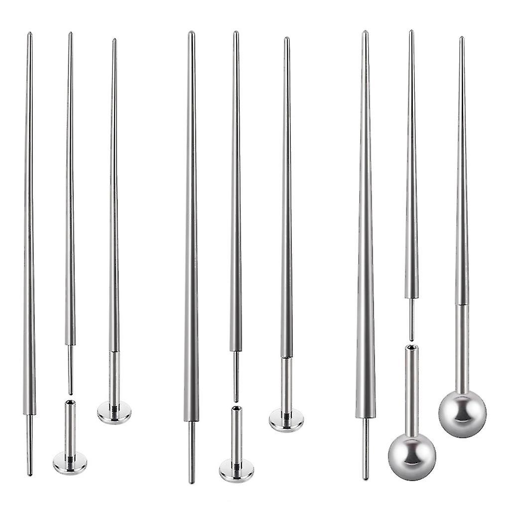 Piercing Taper Insertion Pin 14g / 16g / 18g Stahl Taper Insertion Pins