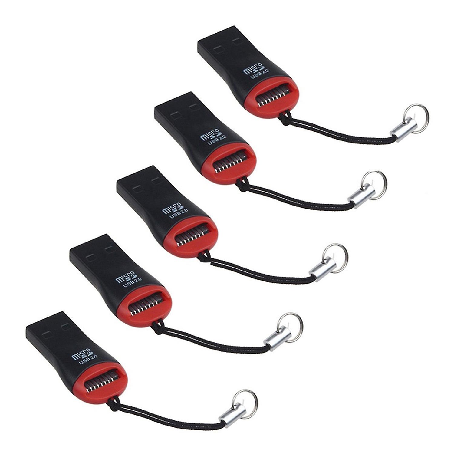 3 x 5Pcs Portable USB 2.0 TF Flash Memory Micro SD Card Reader Adapter for Laptop