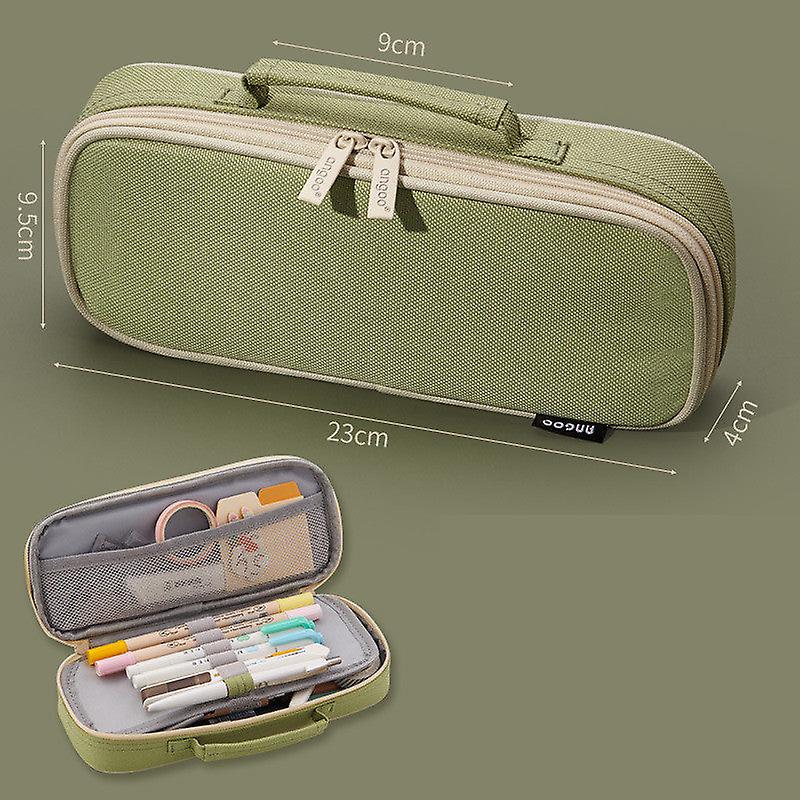 Functional Stationery Box Korean Simple Creative Middle School Girl Canvas Large Capacity Pencil Case Pencil Case