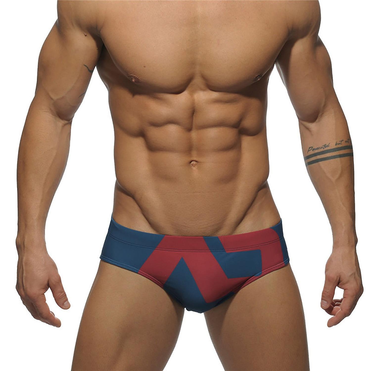 Men Swimming Trunks Print Soft Good-looking Swimming Shorts for Beach