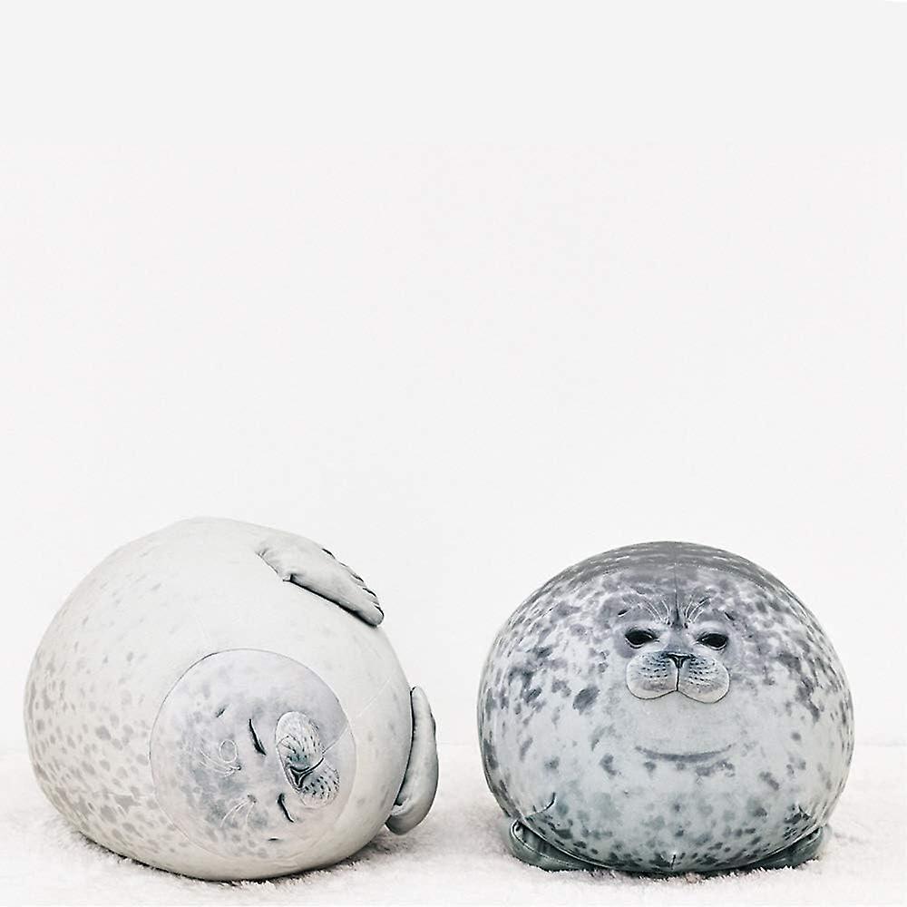 Chubby Blob Seal Pillow, Stuffed Cotton Plush, Ocean Small