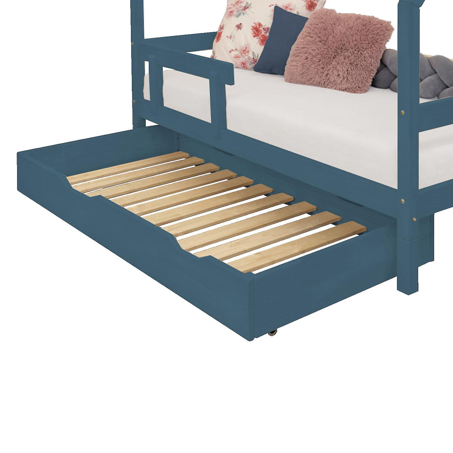 Bed Drawer 90 x 200 with bed frame BUDDY - petrol green
