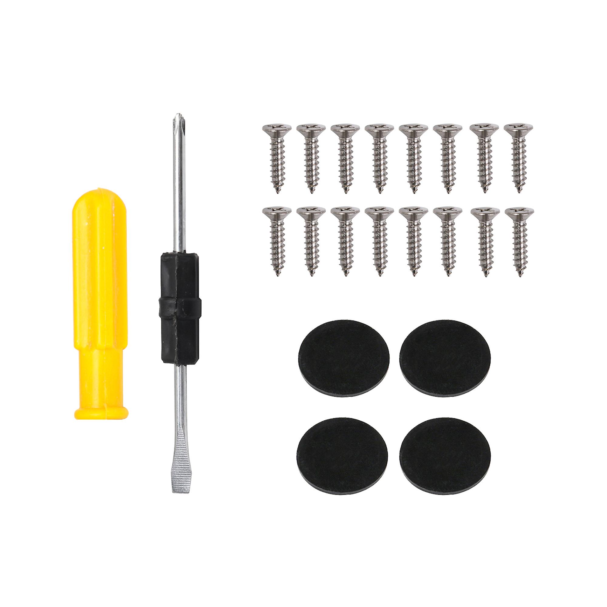4 Table Feet Non-Slip Pads & 16 Pcs Cross Screws M3.5x16mm & Screwdriver