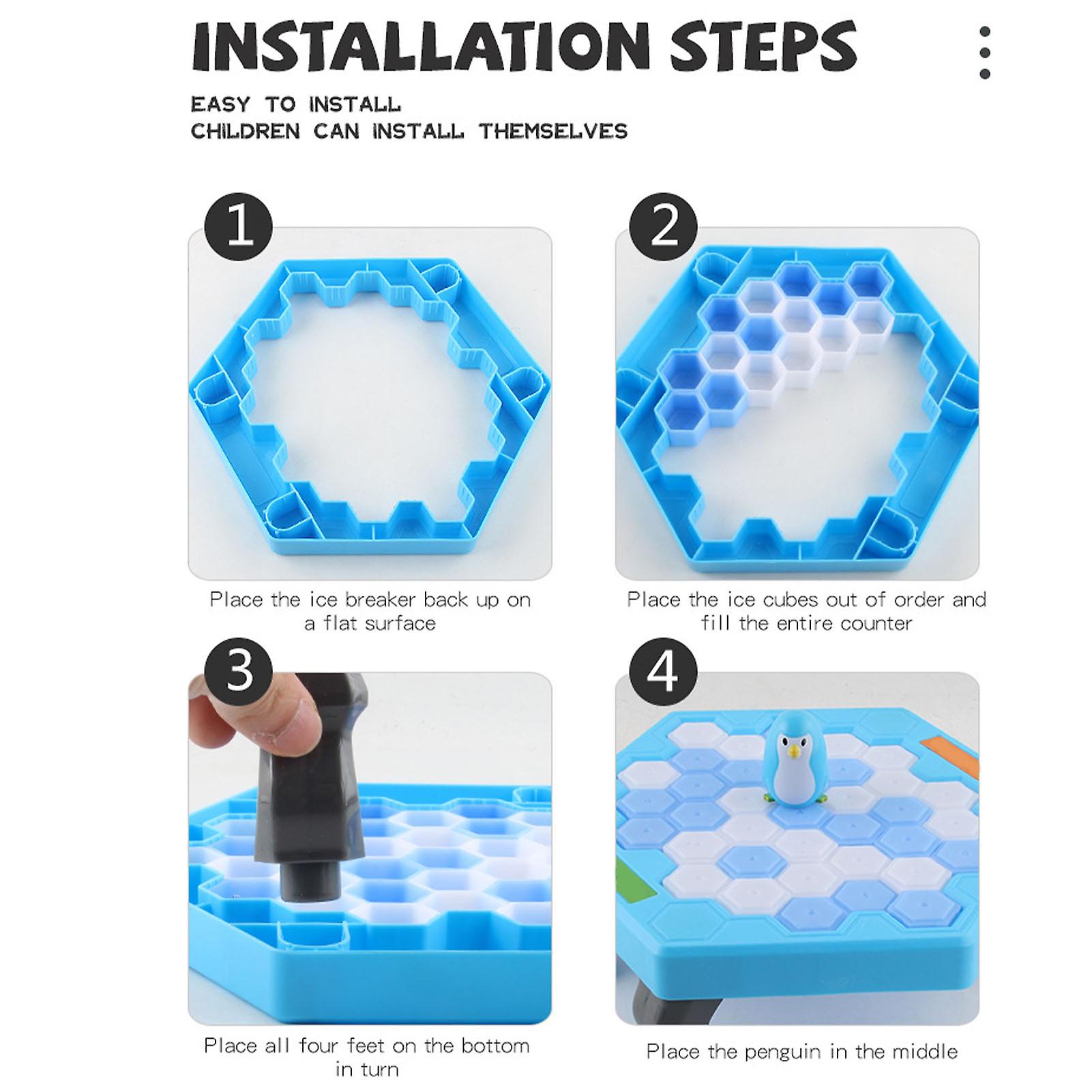 Ice Block Breaking Game Educational Parent Child Interactive Large Trap Break Ice Board Game for Girls Boys Family 