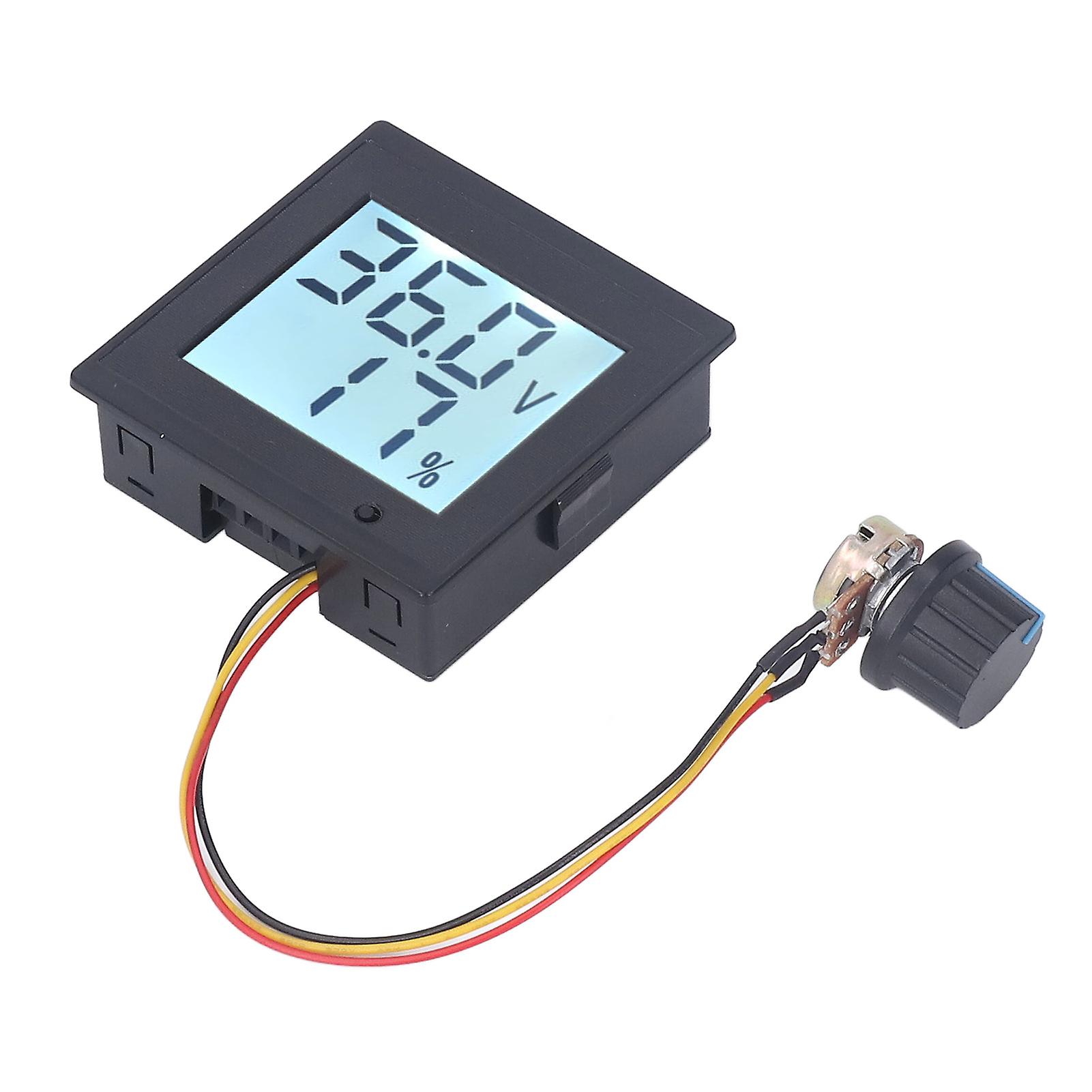 DC Motor Speed Controller Governor with Start Switch LCD Brushed Motor Current Meter Regulator DC12?36V