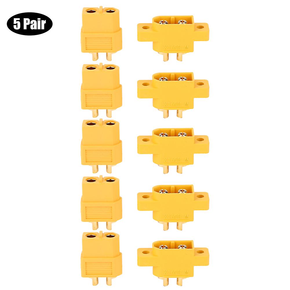 5 Pairs XT60E MXT60 Mountable Male/Female Connector for RC Multicopter