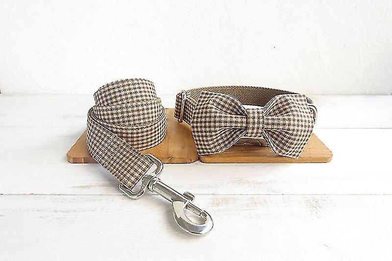 The Coffee Plaid Dog Collar