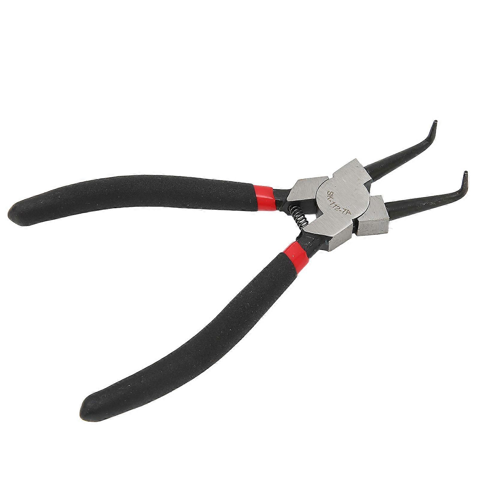 Circlip Pliers Carbon Steel Rubber Internal Snap Ring Pliers with Immersion Handle 7in