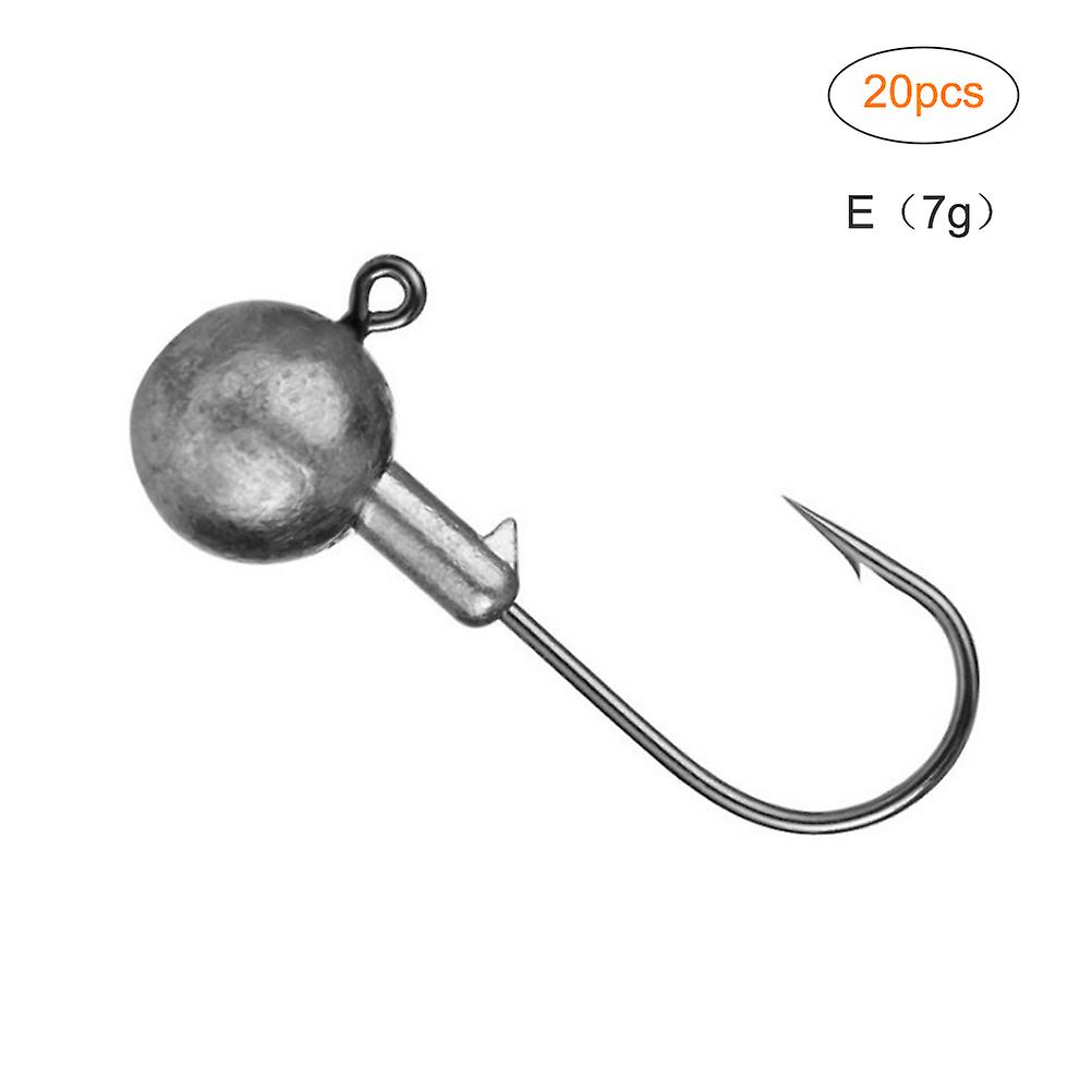 20PCS Fishing Hook Round Head Hook Fishing Bait Hook Kit