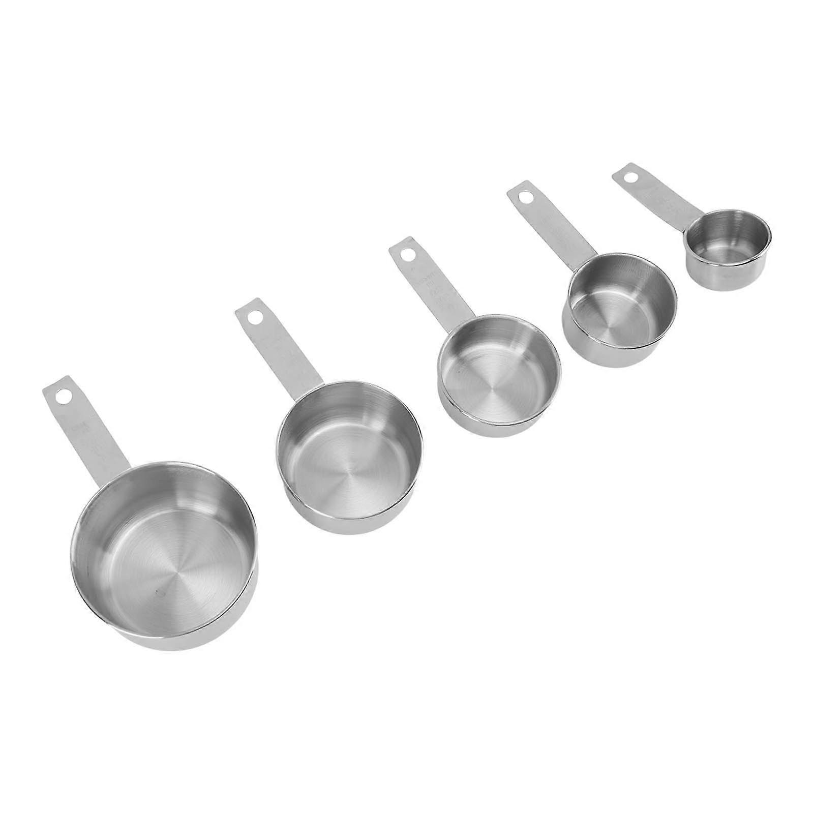 5PCS Stainless Steel Measuring Cups Set 30-250ml Stackable