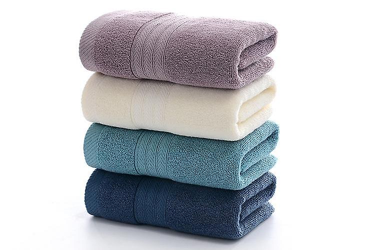 Towels (34*74cm) - 100% Ring Spun Cotton Pool Towels, Soft Quick Dry Bath Towels (4-Purple+Blue+Gree