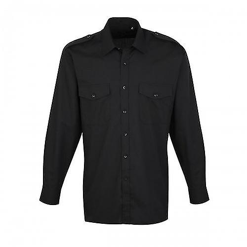 Premier Herren Langarm-Pilotenhemd