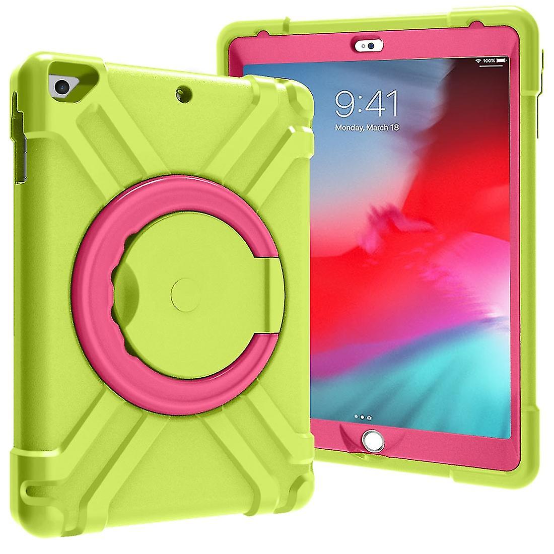 Eva + Pc Flat Protective Shell With 360  Rotating Bracket For Ipad Air/air2/pro9.7 Grass Green Rose Red