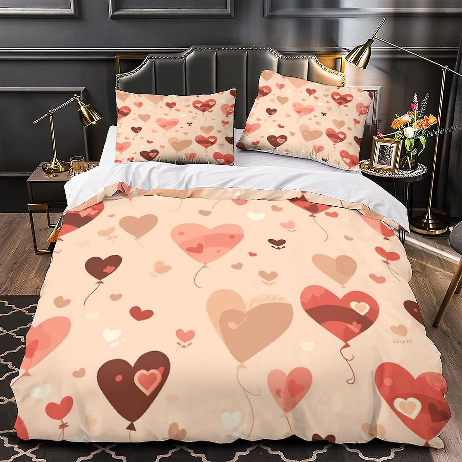 GEEYOU Aquila Set Copripiumino FICOS Duvet Cover Pattern Printed with Zipper Closure for Home Decro,Soft Microfiber Bedding Set Biancheria Da Letto Adulti E Bambini Single(135x200cm