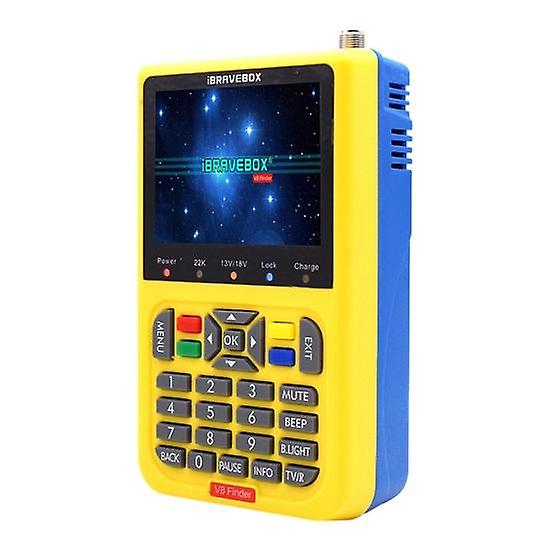 Digital Satellite Finder Meter with 3.5-inch LCD Screen HD-compatible Output Adjusting TV Dish DVB-S/S2 V9 Finder