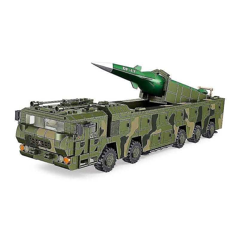 Military War Weapon Dongfeng 17 Ballistic Missile Model Bricks Building Blocks|blocks