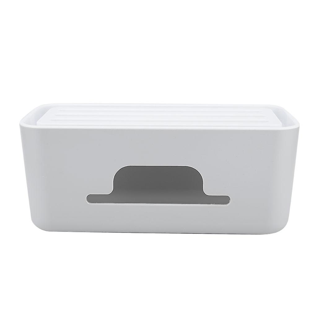 Large Capacity Home Wire Cable Management Box Case Socket Charger Holder Storage Organizer Gray