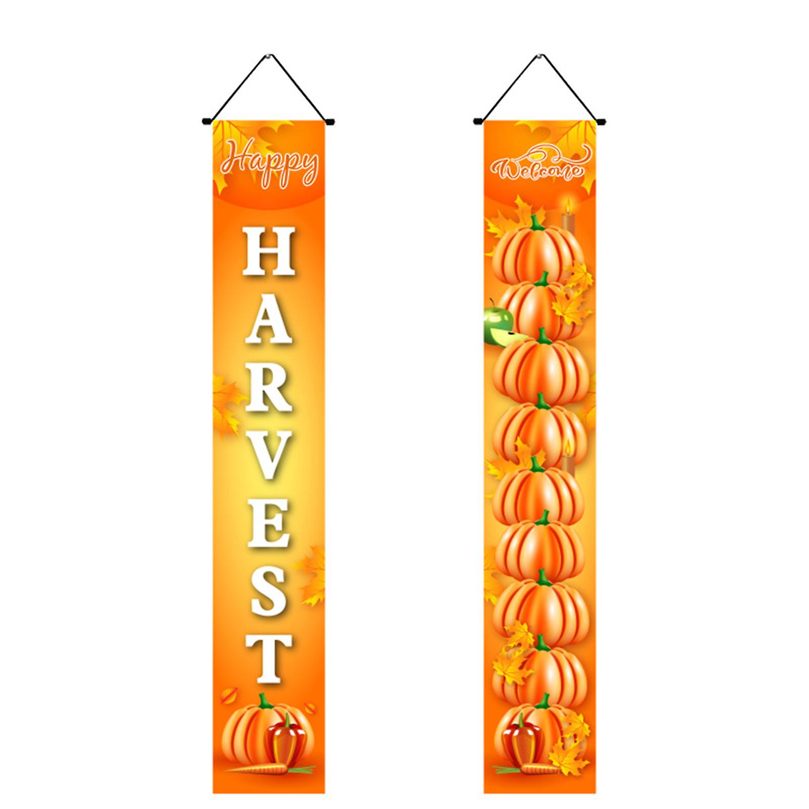 Fall Door Banners Rustic Yard Signs Decor Banners for Wall Door Decor